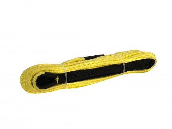 Lina syntetyczna ATV Yellow, 5mm x 14m Husar Winch